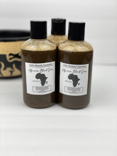 African Black Soap Cleanser - Hello Beauty Cosmetics